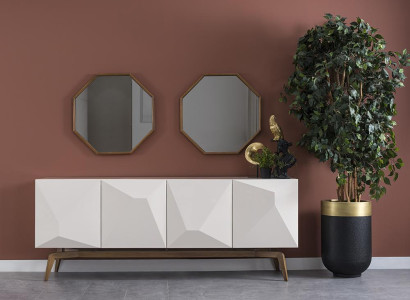 Modern Dining room Furniture Design Sideboard with 2x Mirror Furnishings